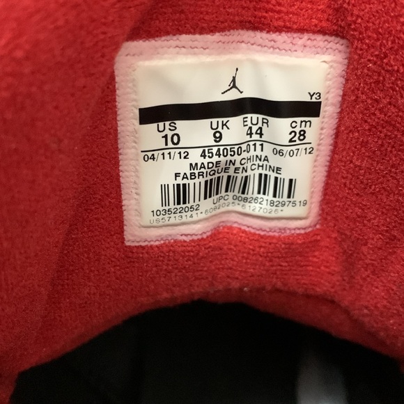 Jordan SC-2 Bred, blk/red, sz10 - Picture 3 of 6